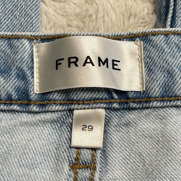 FRAME Women's Light Blue Le Jane Ankle Leg Cotton Jeans Size 29x24'' - Picture 4 of 13